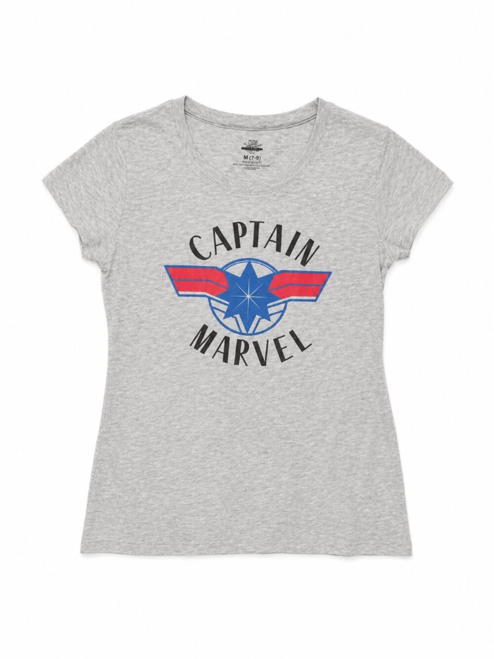 CAPTAIN MARVEL Soft Gray Tee